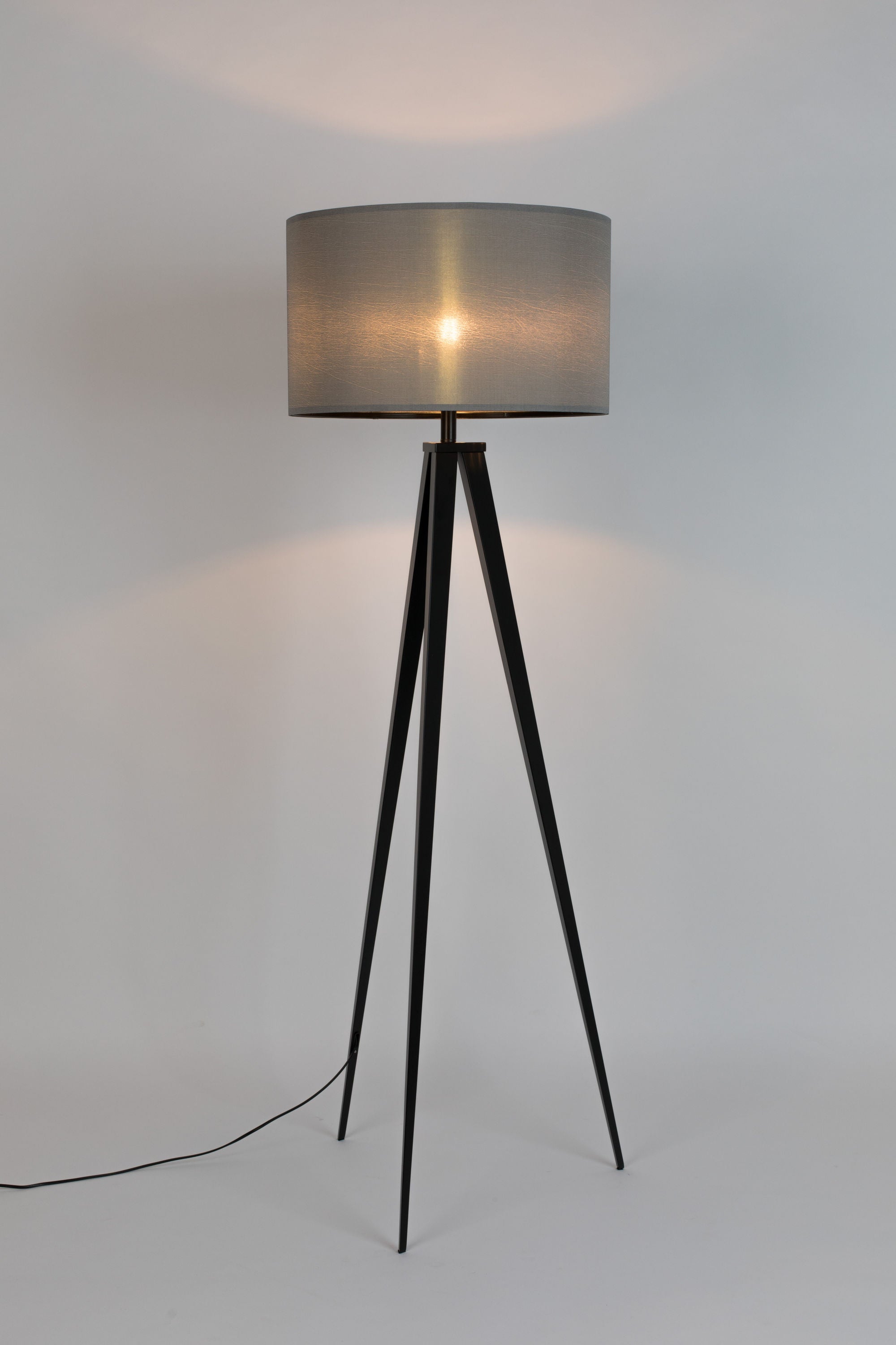 Zuiver Tripod Black/Grey Metal Floor Lamp
